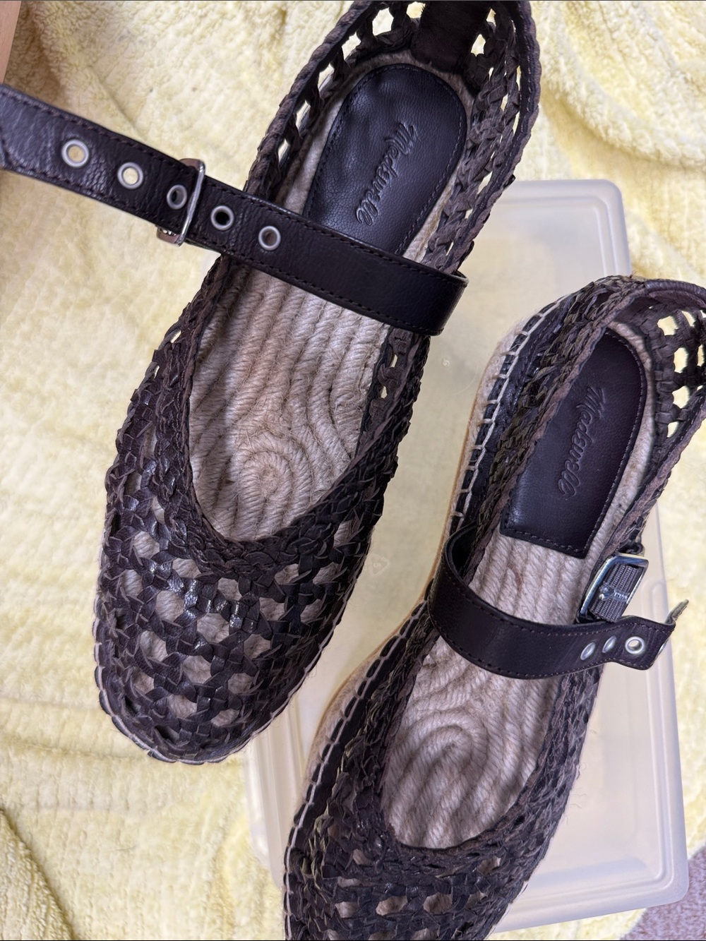 Madewell weaved genuine leather espadrilles - Picture 2 of 5
